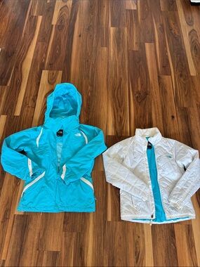 The North Face Reversible Jacket - Teal & White